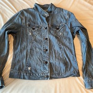 Lucky Brand 🍀 jean jacket blue denim Sz L